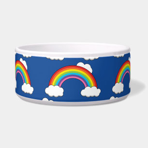 Rainbow with White Clouds