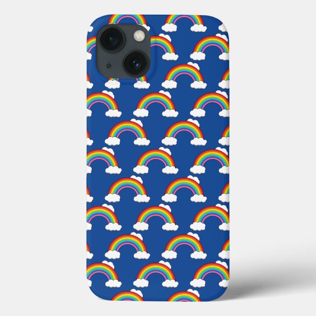 Rainbow with White Clouds Case-Mate iPhone Case (Back)