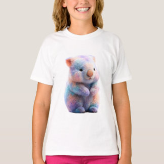 Rainbow Wombat Cute Kids T-Shirt