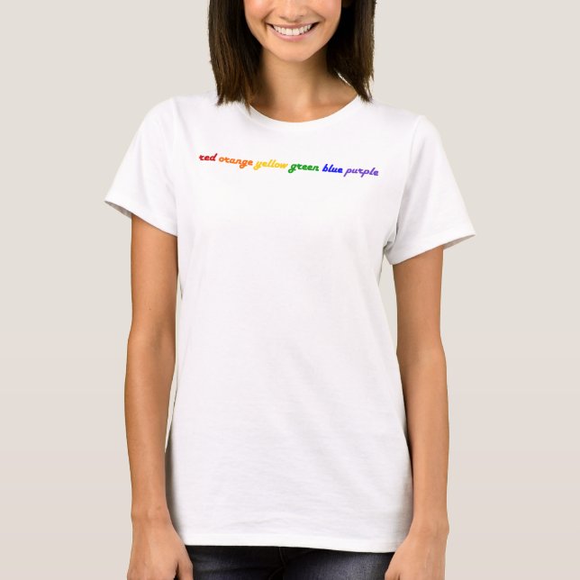 Rainbow WordsT-Shirt T-Shirt (Front)