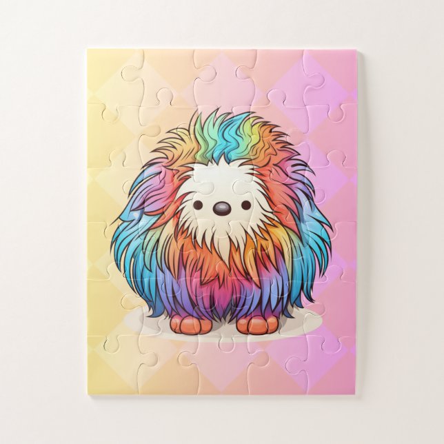 Rainbow Yeti Jigsaw Puzzle (Vertical)