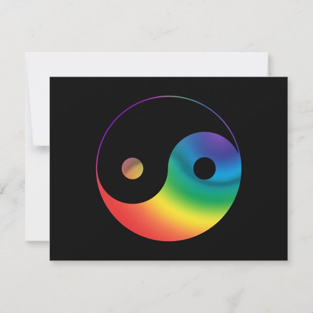 Rainbow Yin Yang Symbol (Front)