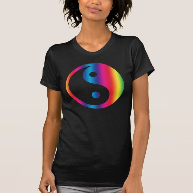 Rainbow Yin Yang T-Shirt (Front)