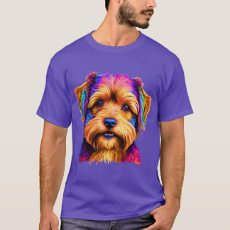 Rainbow Yorkipoo Art Colorful Dog Lover Design gif T-Shirt