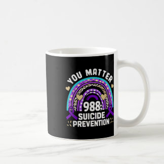 Rainbow You 988 Suicide Prevention Awareness Ribbo Coffee Mug