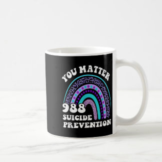 Rainbow You 988 Suicide Prevention Awareness Ribbo Coffee Mug