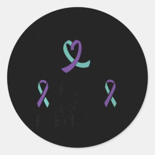 Rainbow You 988 Suicide Prevention Mental H  Classic Round Sticker