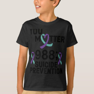 Rainbow You 988 Suicide Prevention Mental H  T-Shirt