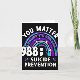 Rainbow You 988 Suicide Preventions Week Ri  Card