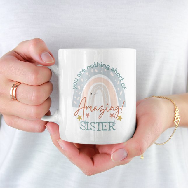 RAINBOW You Are Amazing SISTER AUNT NIECE ANY Coff Coffee Mug (Creator Uploaded)
