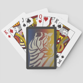 Rainbow Zebra Classic Playing Cards