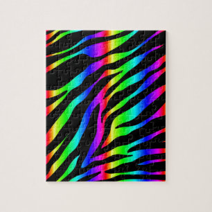 rainbow zebra jigsaw puzzle