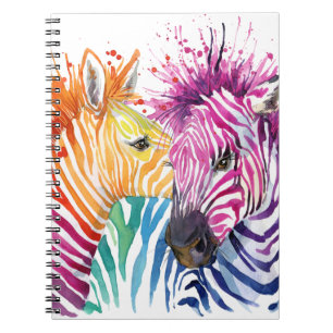 Rainbow Zebra Notebook