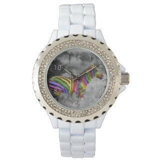 Rainbow Zebra Watch