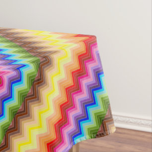 Rainbow Zig Zag Tablecloth