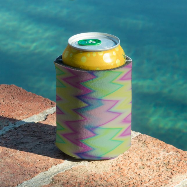 Rainbow Zigzags      Can Cooler (In Situ Pool)