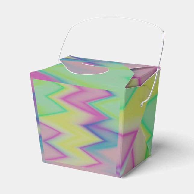 Rainbow Zigzags     Favour Box (Front Side)