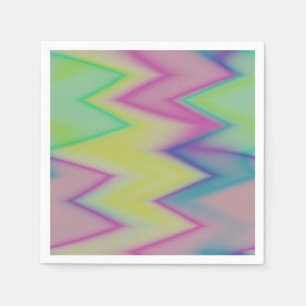 Rainbow Zigzags    Napkin
