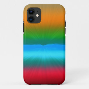 Rainbow Zoomed Stripes Case-Mate iPhone Case