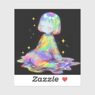 Rainbowcore Sleepy Chibi Drip Dream