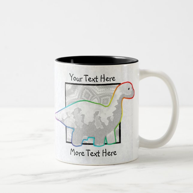 Rainbowed Dinosaur Mug (Right)