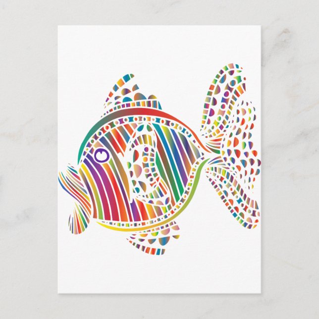 RainbowFish Greeting Card (Front)