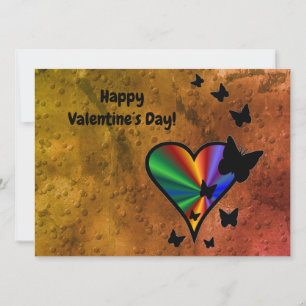 Rainbowheart and Butterfly Card