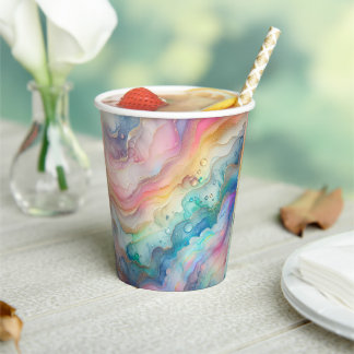 Rainbows and Bubbles Paper & Party Plates Cups
