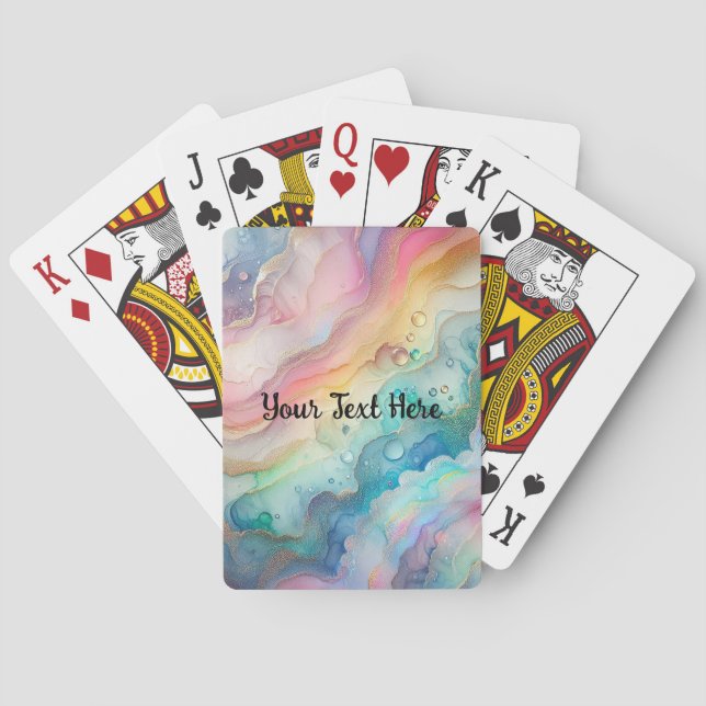 Rainbows and Bubbles Playing Cards (Back)
