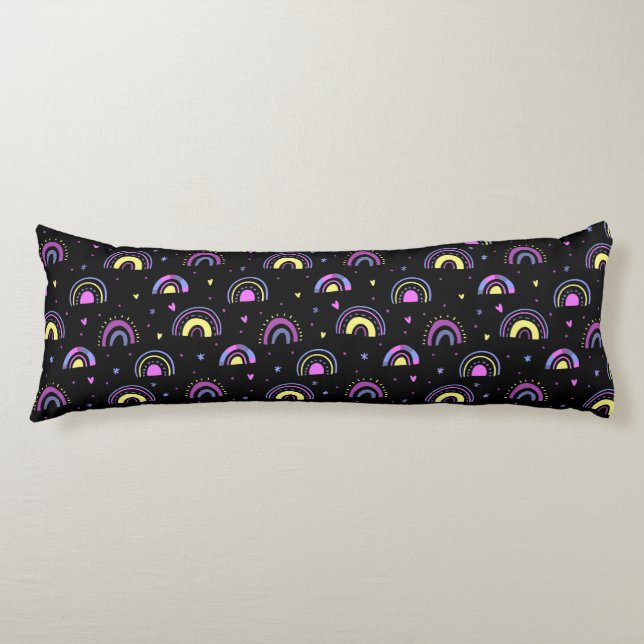Rainbows and Hearts Body Cushion (Front)