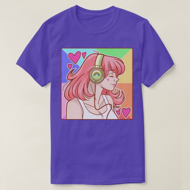 Rainbows and Hearts T-Shirt (Design Front)