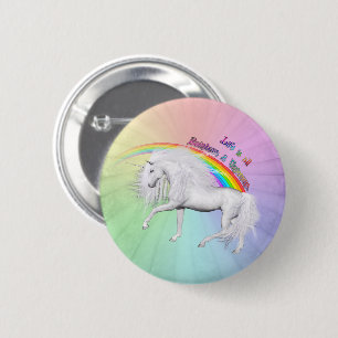 Rainbows and Unicorns 6 Cm Round Badge