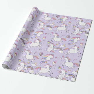 Rainbows and Unicorns Wrapping Paper