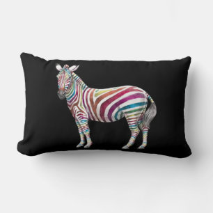 Rainbows and Zebras Lumbar Cushion