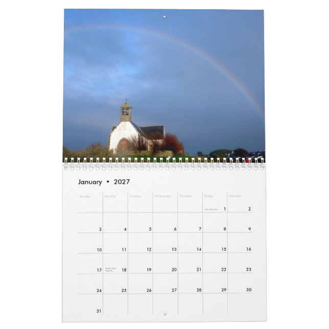 Rainbows Calendar (Jan 2027)