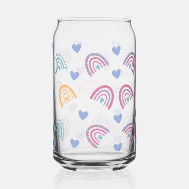 Rainbows Can Glass (Front)