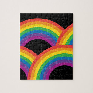 Rainbows Dark Jigsaw Puzzle