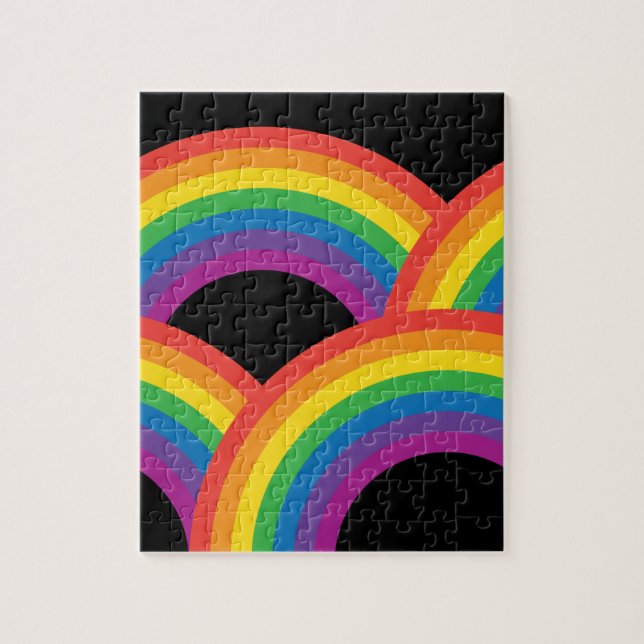 Rainbows Dark Jigsaw Puzzle (Vertical)
