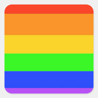 Rainbows Everywhere! Square Sticker