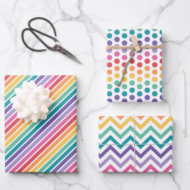  Rainbows For You Wrapping Paper Sheet (Front)