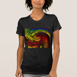 Rainbows & Honey Rainbow Fractal Art T-Shirt