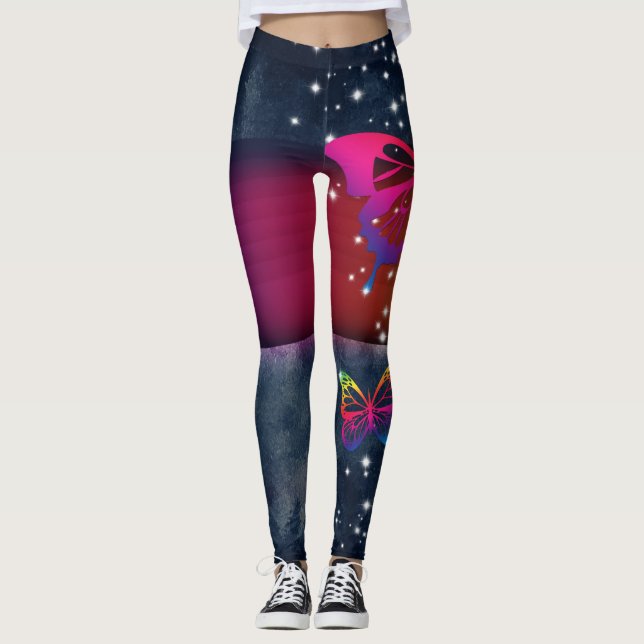 Rainbows n Butterflies Leggings (Front)