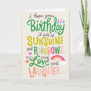 Rainbows & Sunshine Card