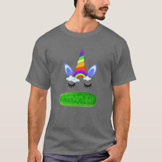 Rainbows Unicorns and Pickles oh my T-Shirt