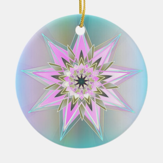 RainbowStar Ceramic Tree Decoration (Front)