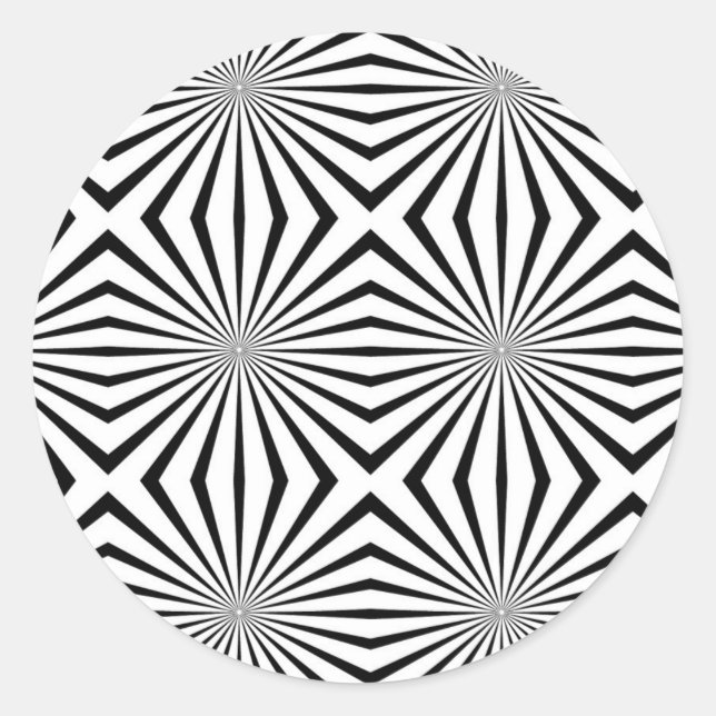 Rainbowtruth Live Hallucinations Optical Illusion Classic Round Sticker (Front)