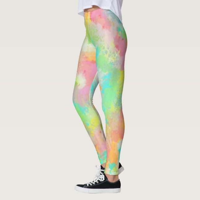 Rainbwo Splash Leggings (Left)