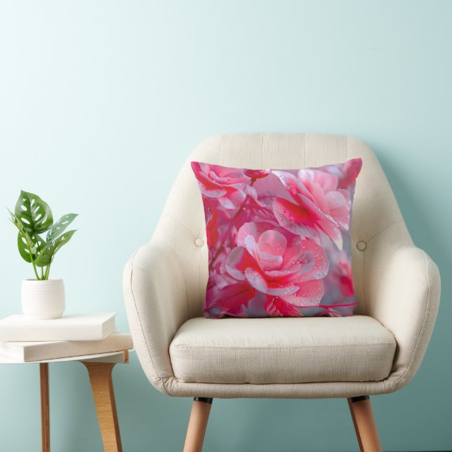 Raindrop Blush Pink Blossom Cushion (Chair)