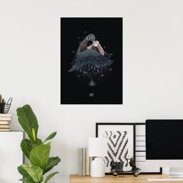 RAINDROP DUCK by Alexandra Dikaia Poster (Home Office)