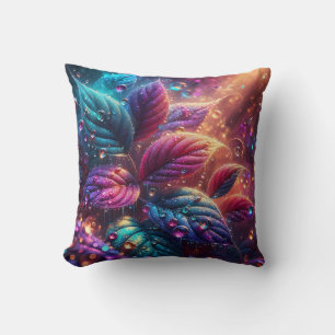 “Raindrop-Kissed Floral Elegance Art” Cushion